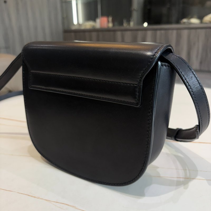 *SHIHNA名牌精品* YSL KAIA 小款滑面牛皮馬鞍包-6