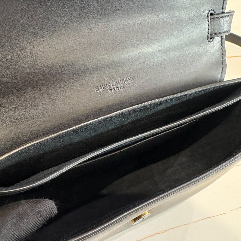 *SHIHNA名牌精品* YSL KAIA 小款滑面牛皮馬鞍包-7