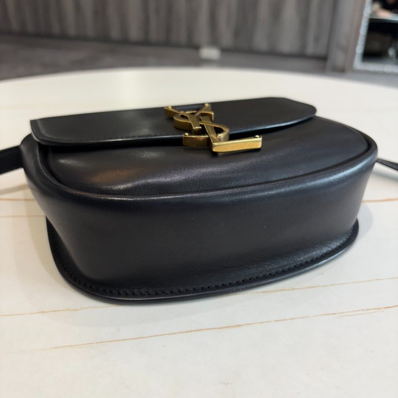 *SHIHNA名牌精品* YSL KAIA 小款滑面牛皮馬鞍包-9