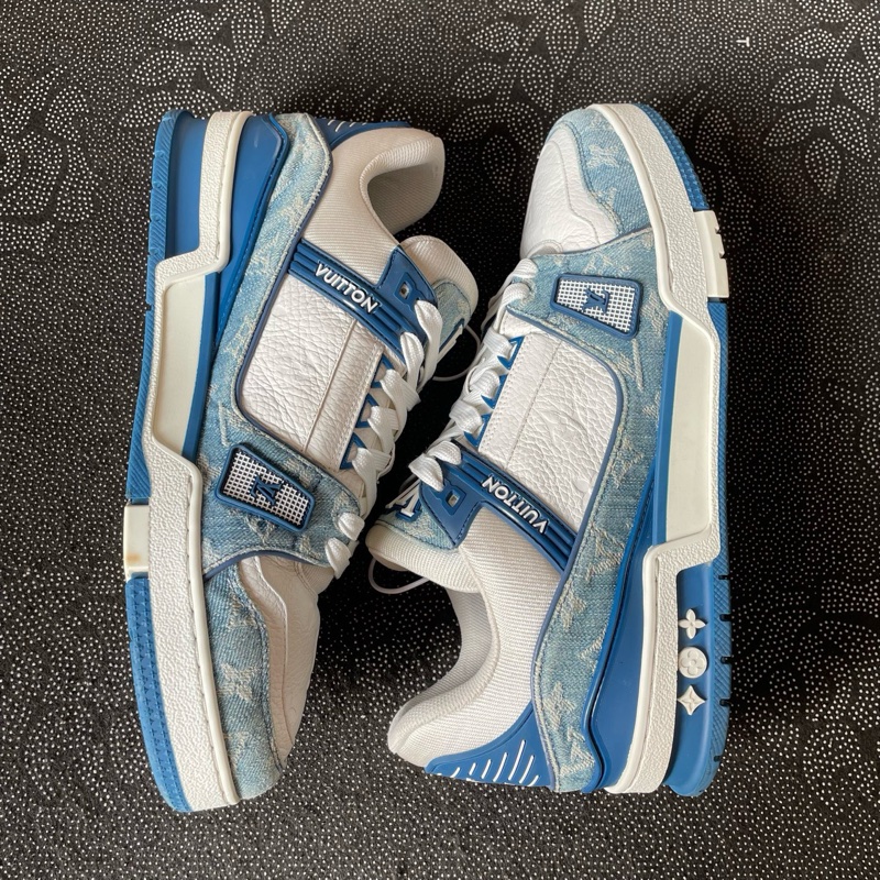 lv trainer白藍牛仔42.5碼無盒，成色不錯-6