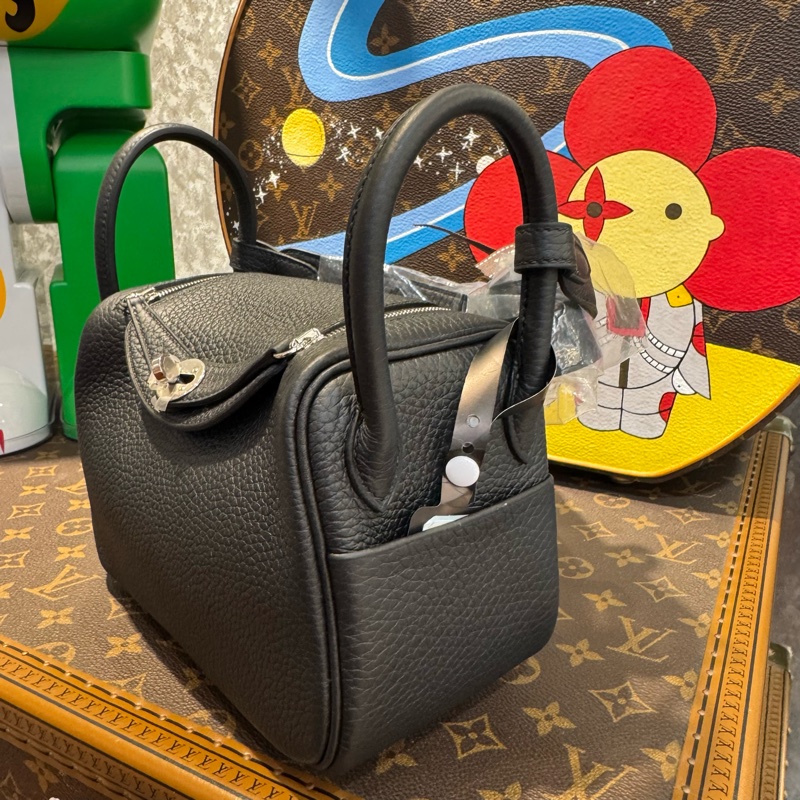 HERMES MINI LINDY黑銀 /K-1