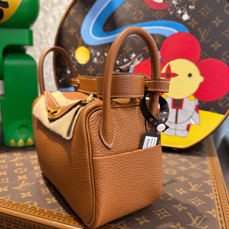 HERMES MIN LINDY金棕金釦/U-1