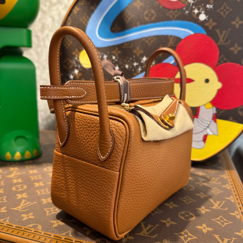 HERMES MIN LINDY金棕金釦/U-2