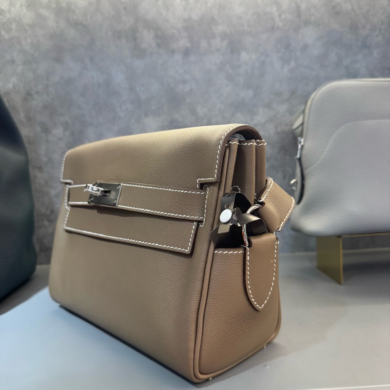 HERMES象灰白車線KELLY MESSENGER/K-1