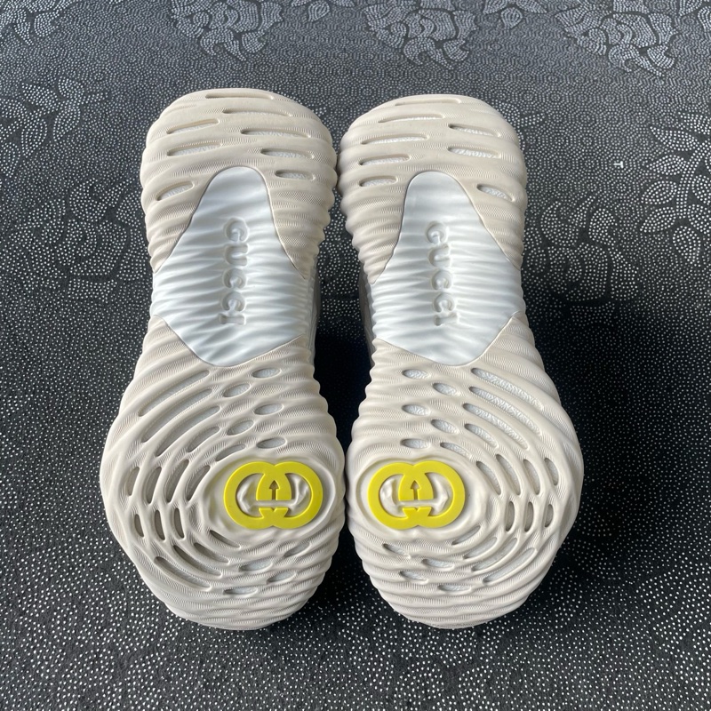 gucci白灰運動鞋36.5碼無盒，成色充新磨損小-3