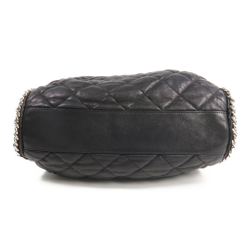 CHANEL 牛皮皮革Shoulder Bag銀扣鏈帶肩背袋-3