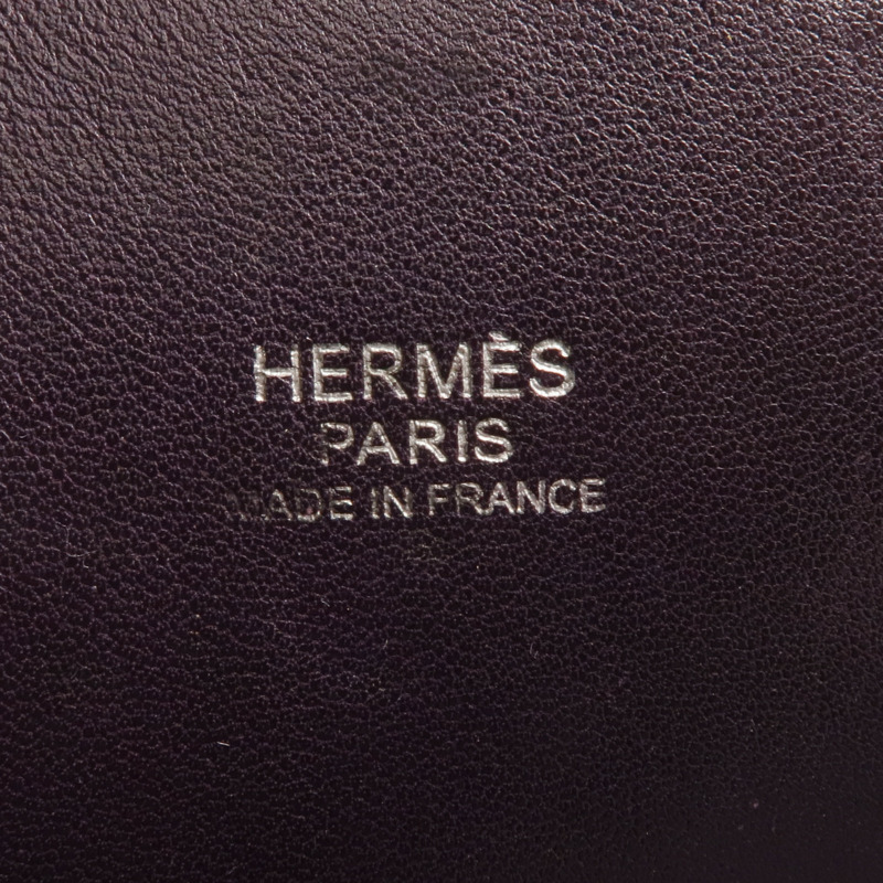 HERMES Clemence皮革Bolide 37手挽袋Raisin-8