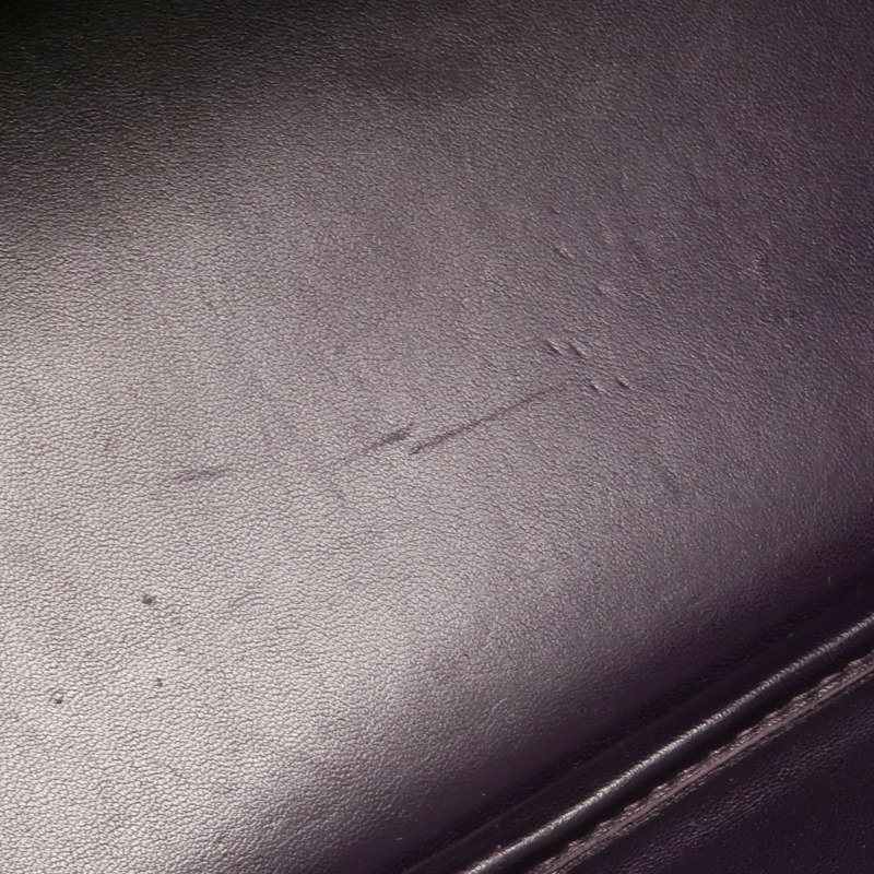 HERMES Clemence皮革Bolide 37手挽袋Raisin-14