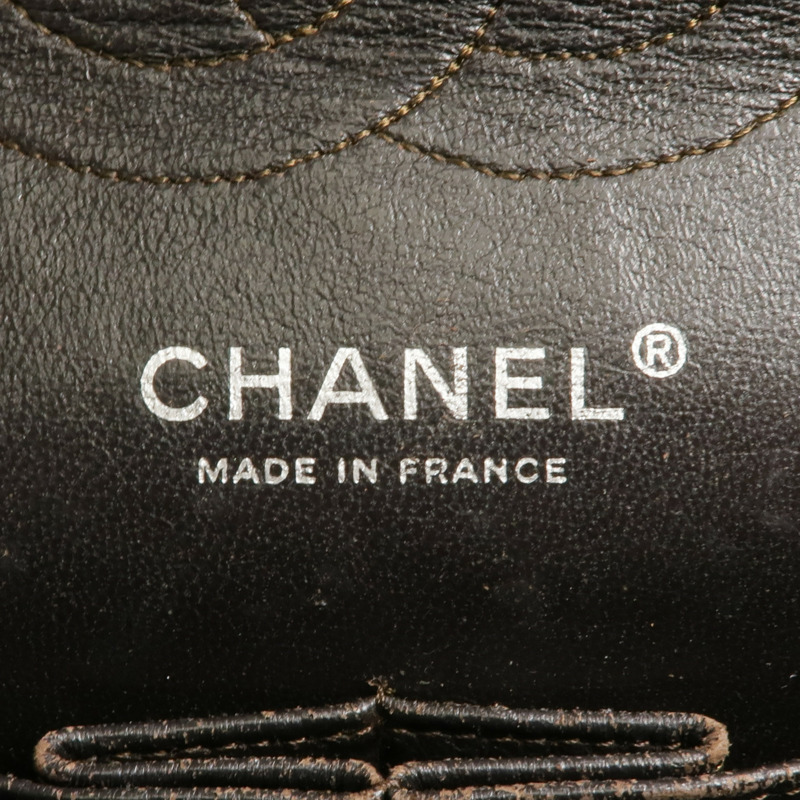 CHANEL 漆皮皮革Classic 25銀扣鏈帶肩背袋-14