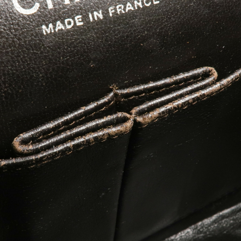 CHANEL 漆皮皮革Classic 25銀扣鏈帶肩背袋-15