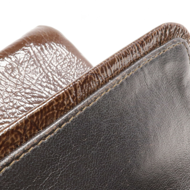 CHANEL 漆皮皮革Classic 25銀扣鏈帶肩背袋-16