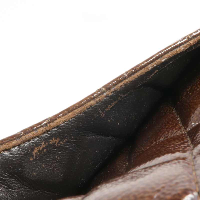 CHANEL 漆皮皮革Classic 25銀扣鏈帶肩背袋-22