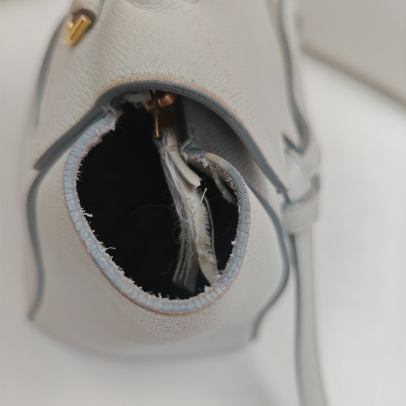 CELINE Belt 鯰魚包 淺綠色 牛皮 NANO-5