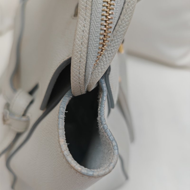 CELINE Belt 鯰魚包 淺綠色 牛皮 NANO-6