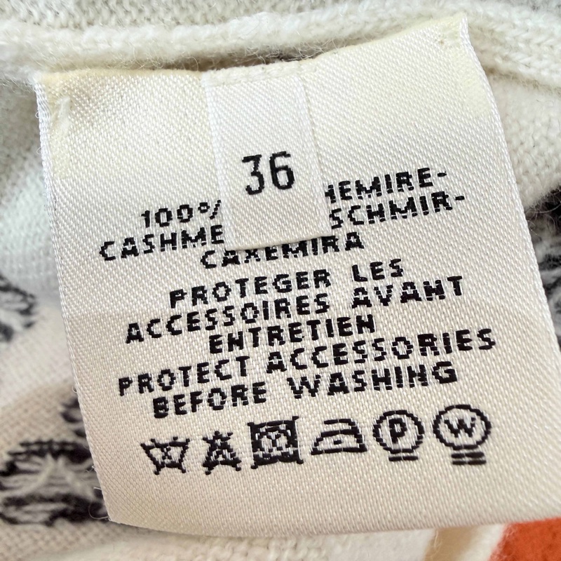 Hermes愛馬仕四葉草羊絨針織開衫毛衣36碼 160/84A-4