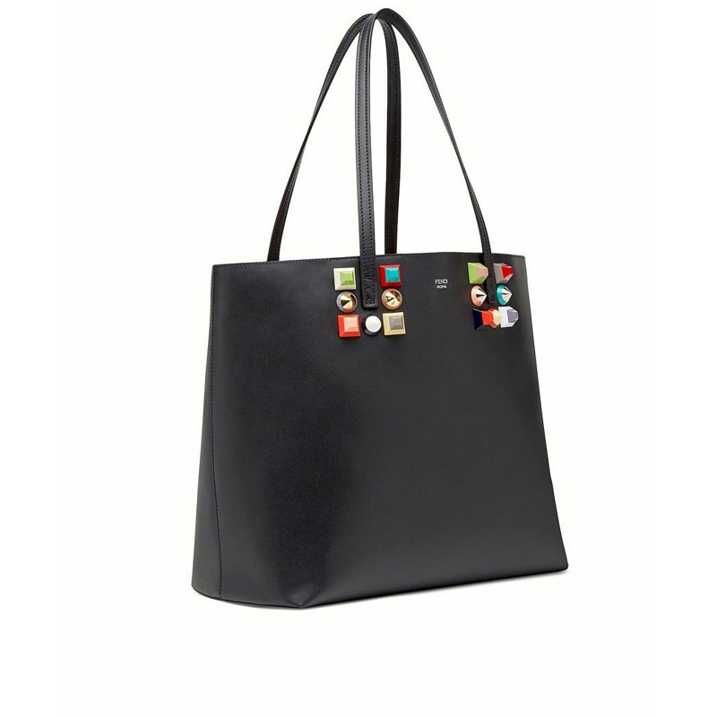 FENDI Fendi Petite 8BH335SGR Toi Et Moi 鉚釘拉桿包-3