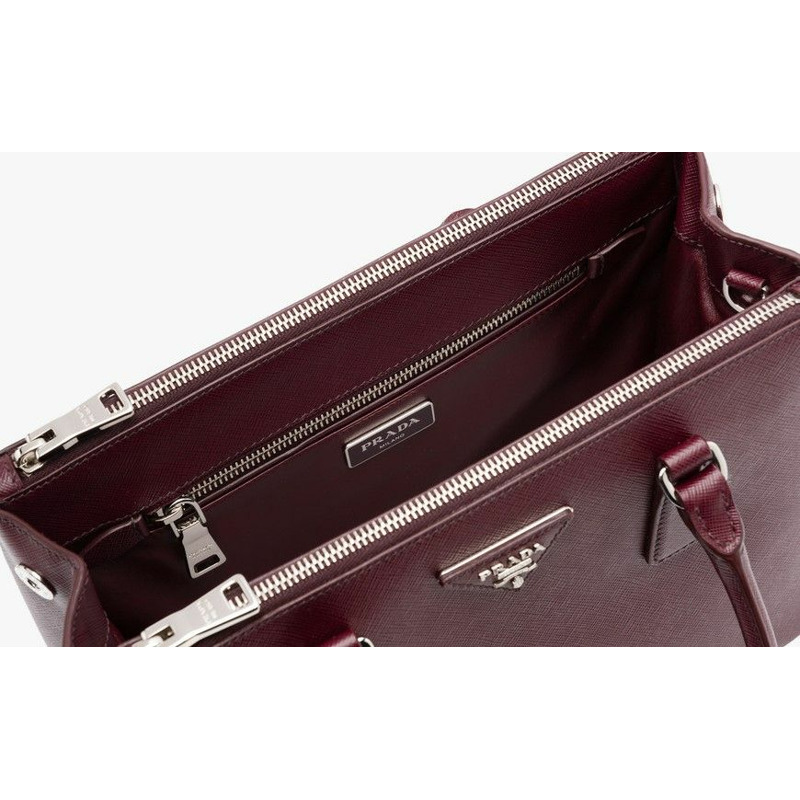 PRADA Saffiano Lux 雙拉鍊包 1BA863 NZV-5