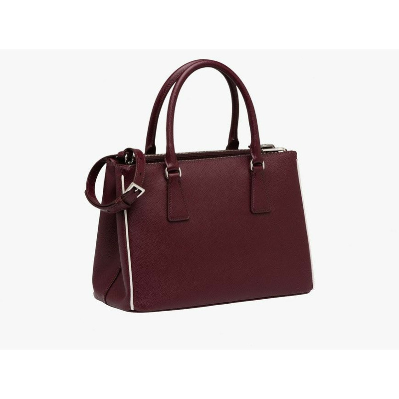 PRADA Saffiano Lux 雙拉鍊包 1BA863 NZV-11