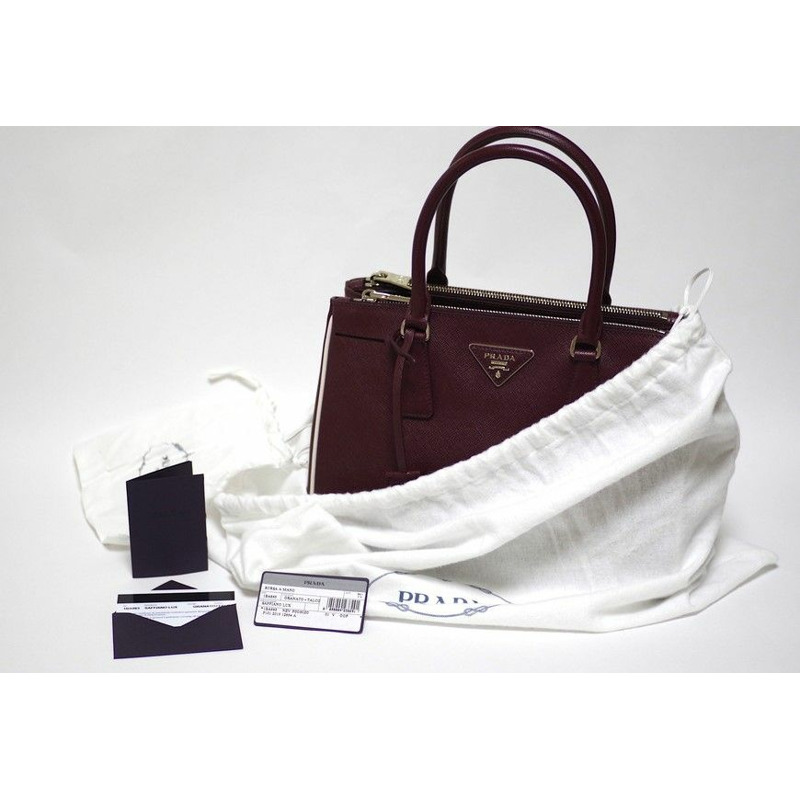 PRADA Saffiano Lux 雙拉鍊包 1BA863 NZV-13