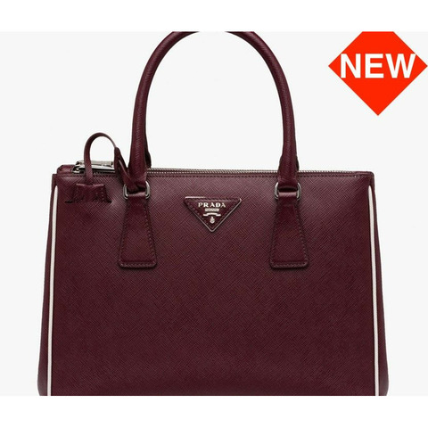 PRADA Saffiano Lux 雙拉鍊包 1BA863 NZV