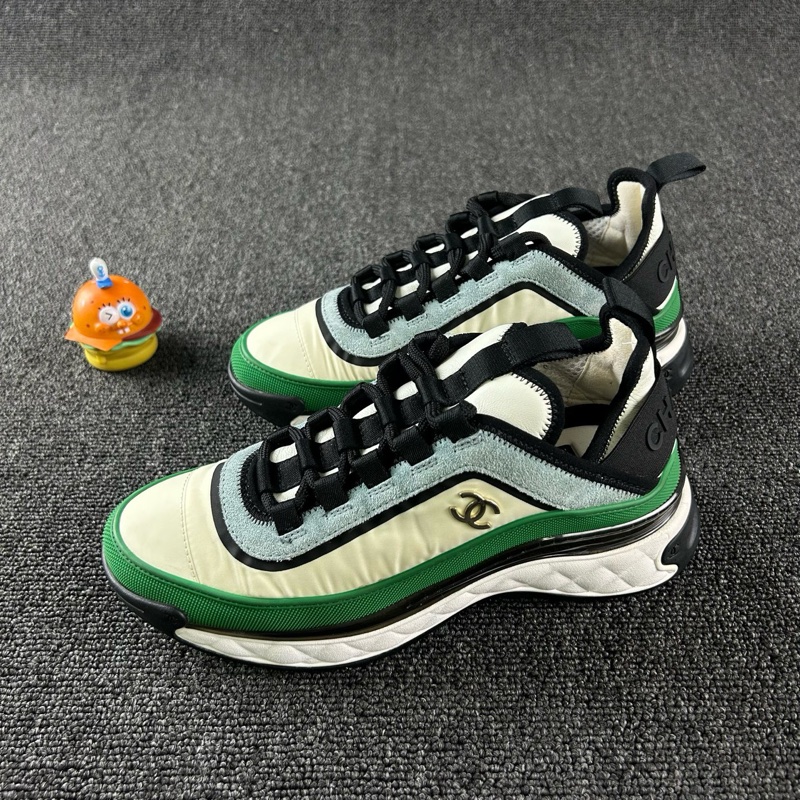 Chanel香奈兒白綠低幫運動鞋 尺碼：37 整體成色不錯-0