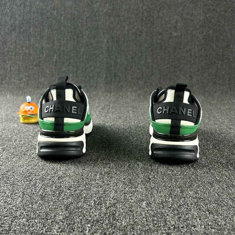 Chanel香奈兒白綠低幫運動鞋 尺碼：37 整體成色不錯-4