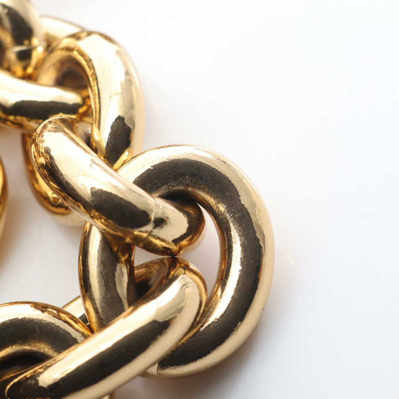 BOTTEGA VENETA 鏈條卡附單肩斜背包，棕色皮革，二手-6