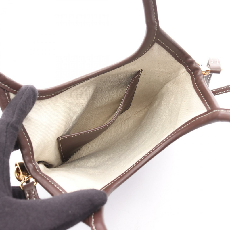 Miu Miu IVY 肩挎斜背包 5BA281 皮革 棕色 二手 女士-2