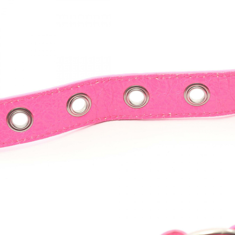 BALENCIAGA LE CAGOLE 單肩包，皮革材質，玫紅色，二手女款-7