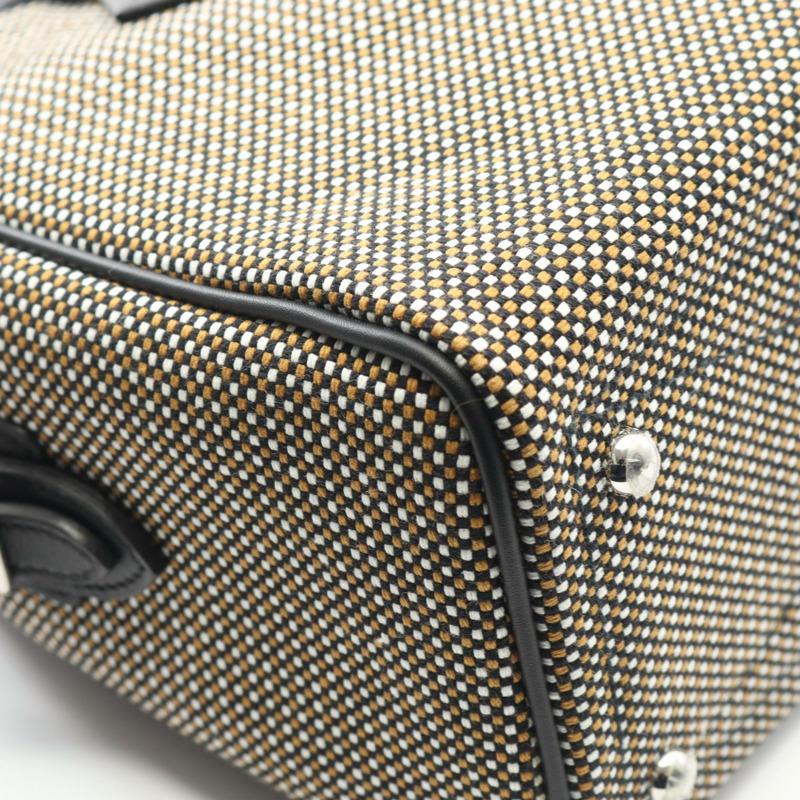 愛馬仕 Victoria 3 Fourre-tout 迷你肩背包，皮革帆布材質，五金配件，二手-5