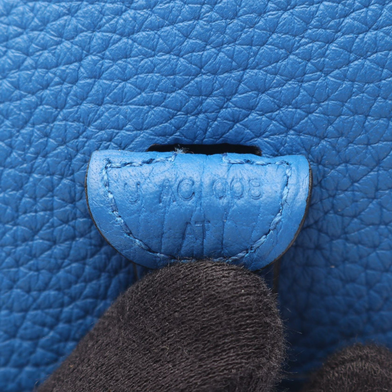 愛馬仕 Evelyne Amazon TPM 單肩斜背包，U Clemence 皮革，藍色 SHW-4