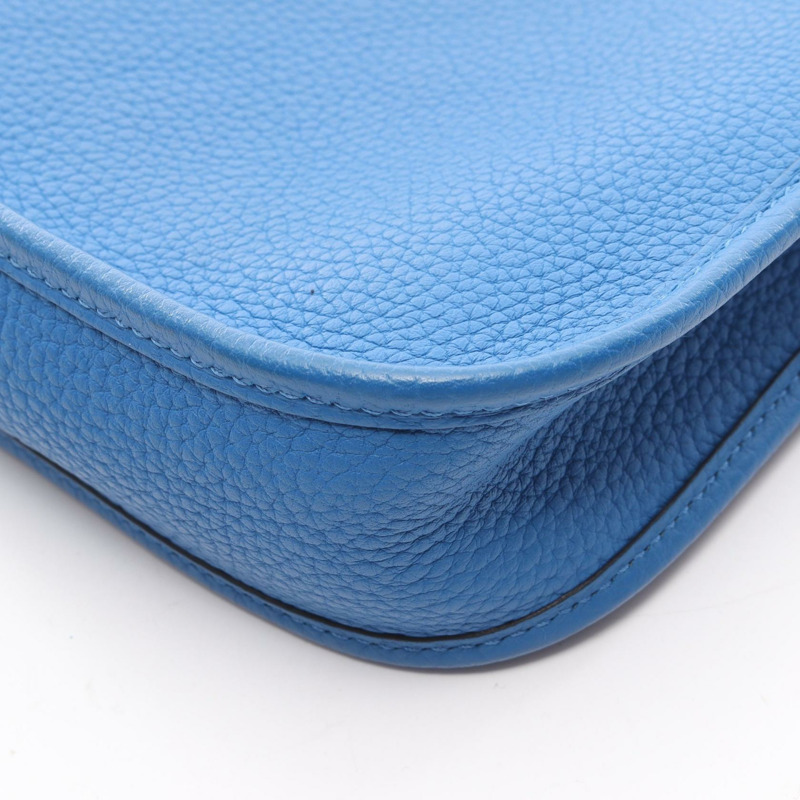 愛馬仕 Evelyne Amazon TPM 單肩斜背包，U Clemence 皮革，藍色 SHW-5