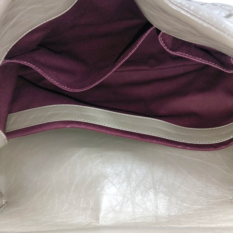 CHANEL PORTOBELLO大象灰牛皮菱格紋絎縫單肩包手提包斜挎包釕色五金18開可拆卸肩帶-6