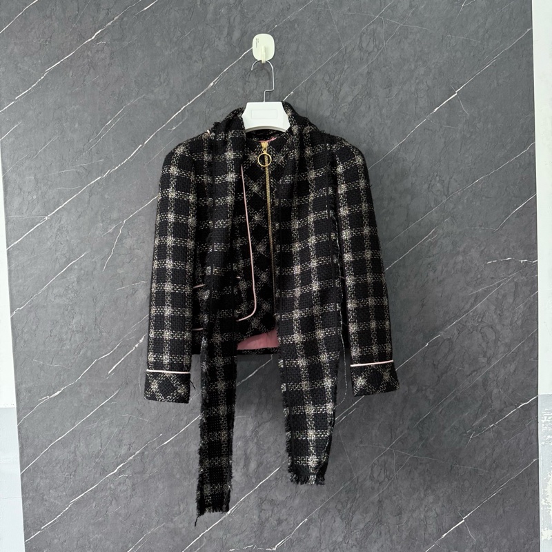 gucci金絲格紋外套38碼，成色新沒穿幾次-2