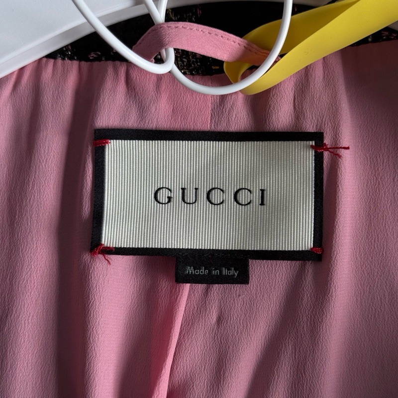 gucci金絲格紋外套38碼，成色新沒穿幾次-4