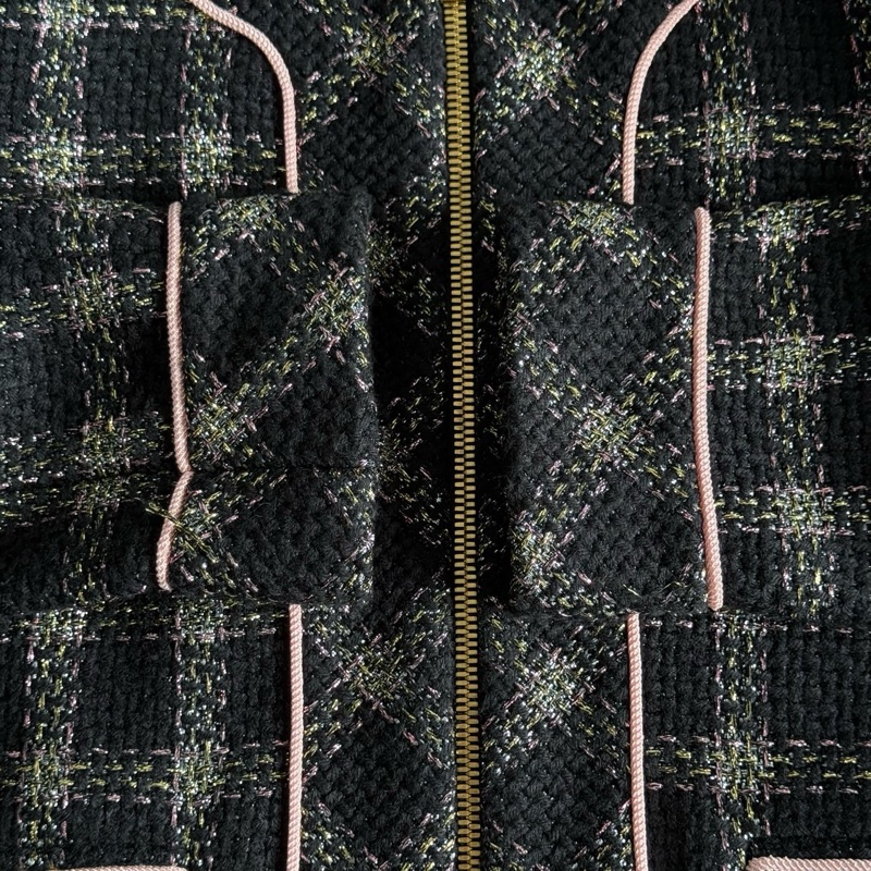 gucci金絲格紋外套38碼，成色新沒穿幾次-5
