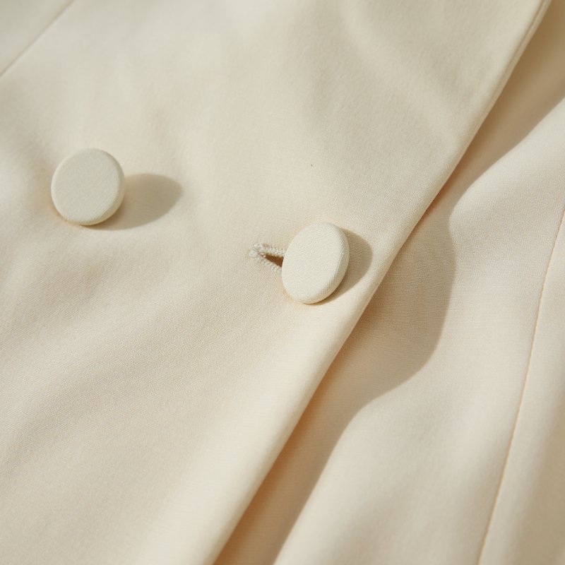 ❤️ DIOR 華麗胸針 超顯氣質 無袖 米色連衣裙-4