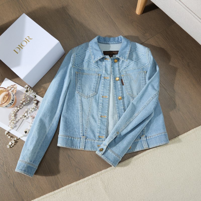 ❤️ LV 百搭款式 牛仔外套 精緻紐扣-1