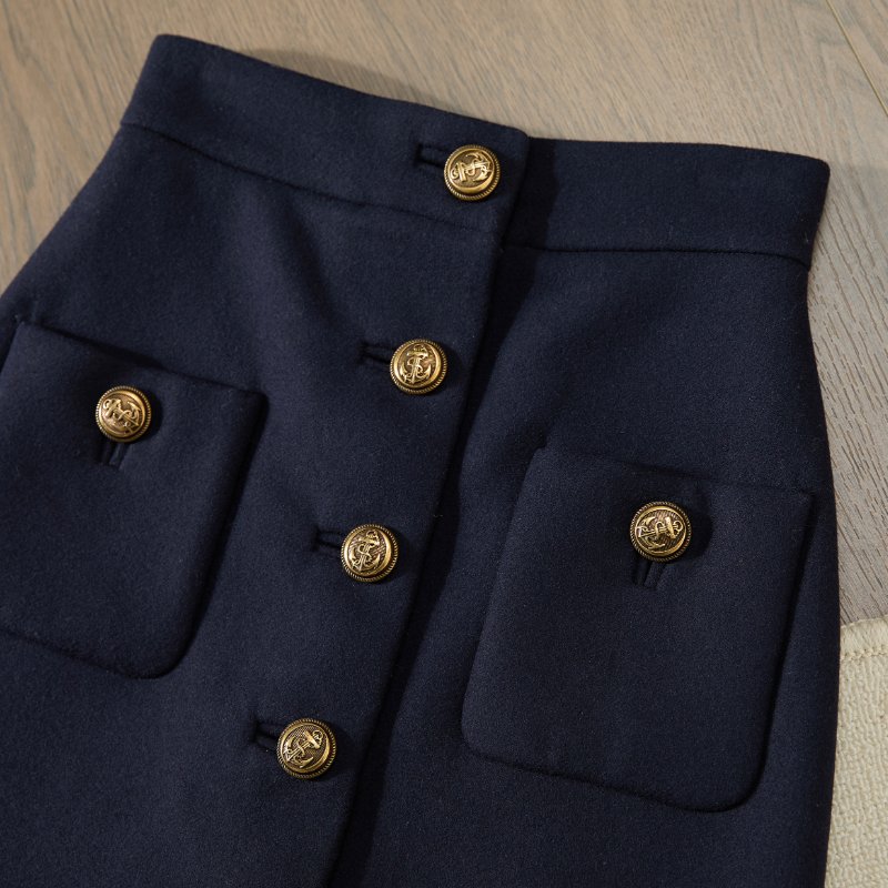 ❤️ MIUMIU 經典黑金配色 半身裙-2