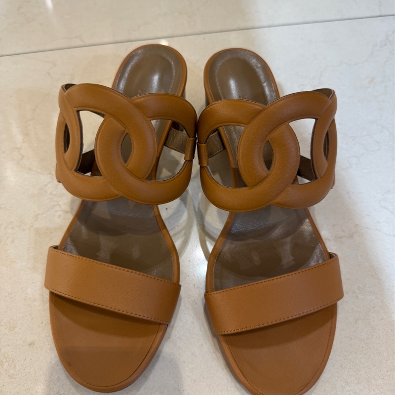 Hermes 超美豬鼻子跟拖鞋39-0