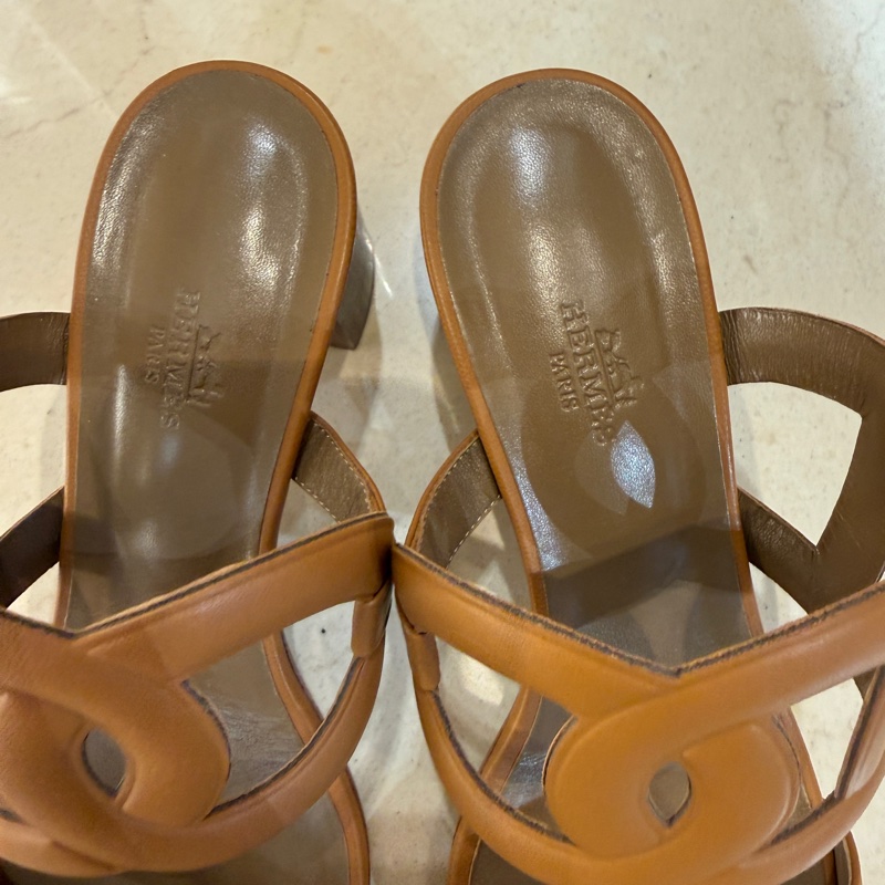 Hermes 超美豬鼻子跟拖鞋39-3