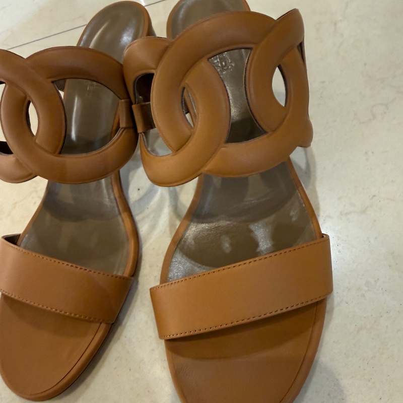 Hermes 超美豬鼻子跟拖鞋39-4