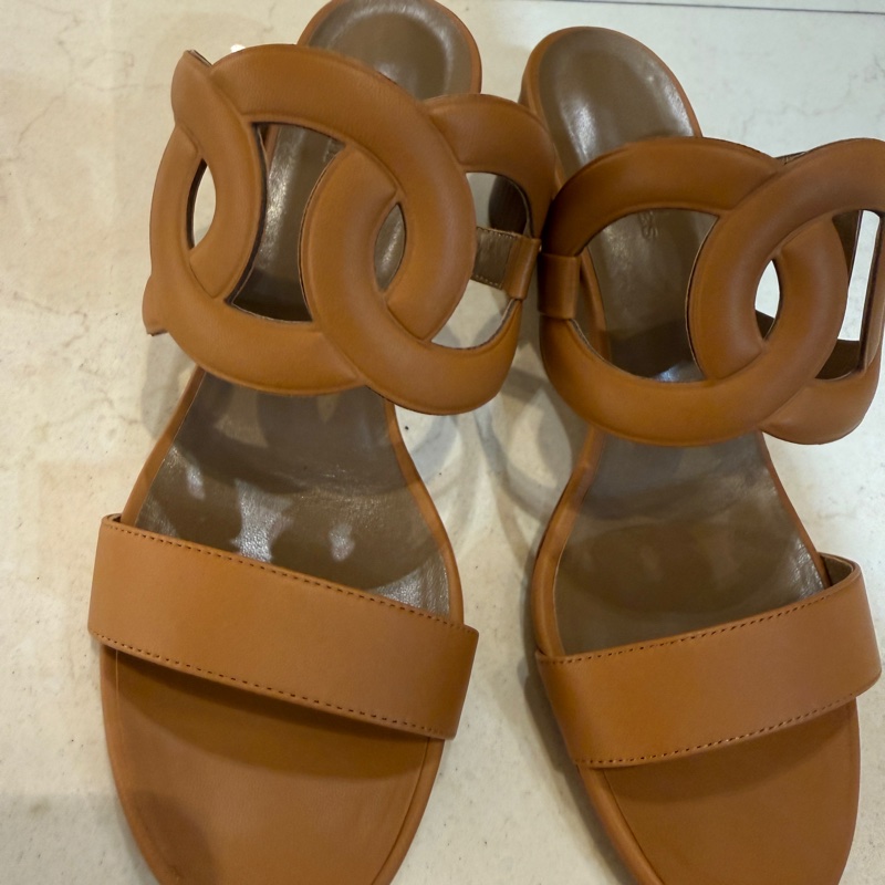 Hermes 超美豬鼻子跟拖鞋39-5