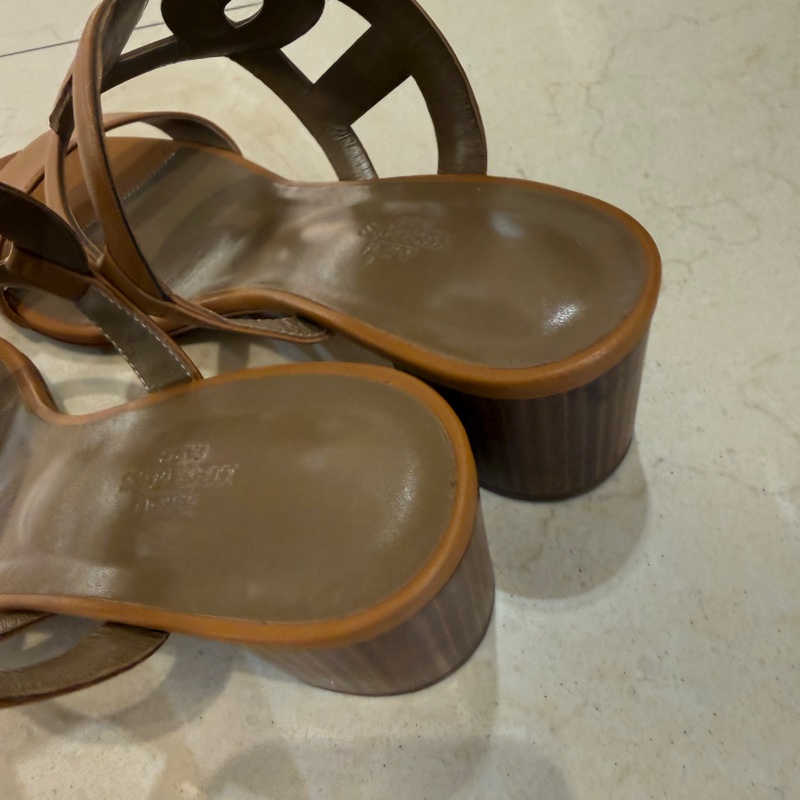 Hermes 超美豬鼻子跟拖鞋39-6