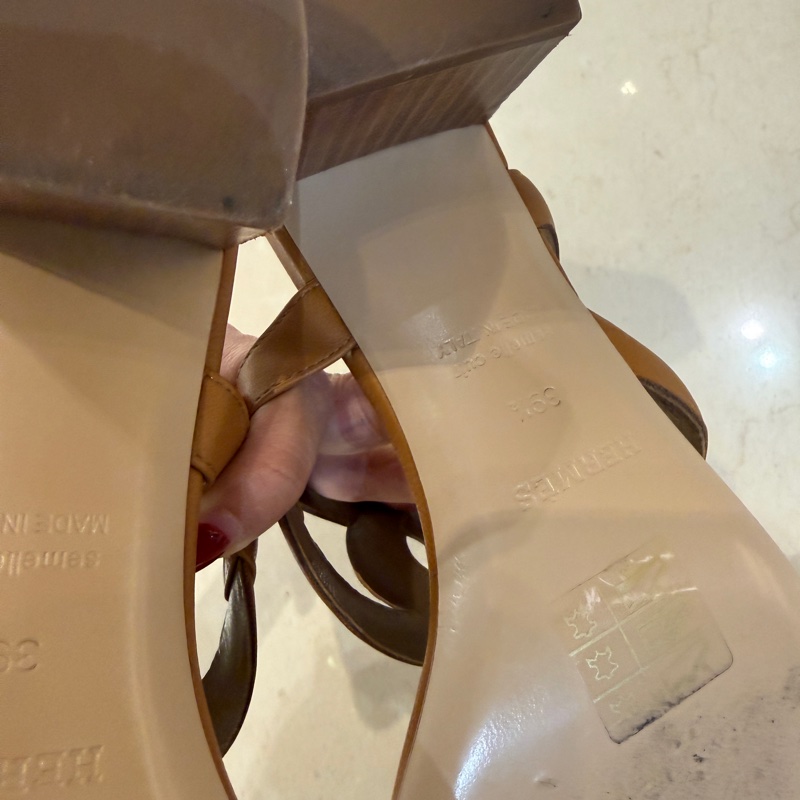 Hermes 超美豬鼻子跟拖鞋39-7