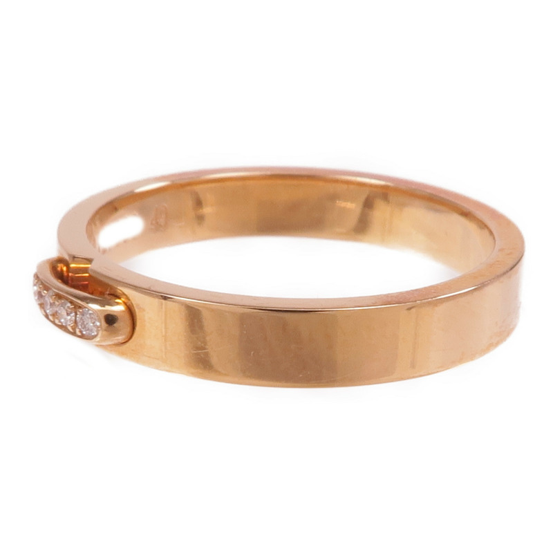 Chaumet 18K玫瑰金Liens Evidence鑽石戒指Chaumet#49/US#5-1