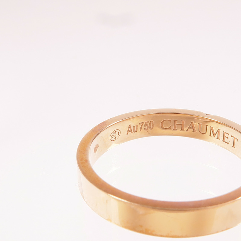 Chaumet 18K玫瑰金Liens Evidence鑽石戒指Chaumet#49/US#5-3