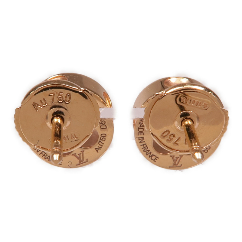 LOUIS VUITTON 18K玫瑰金Empreinte Ear Studs耳環-1