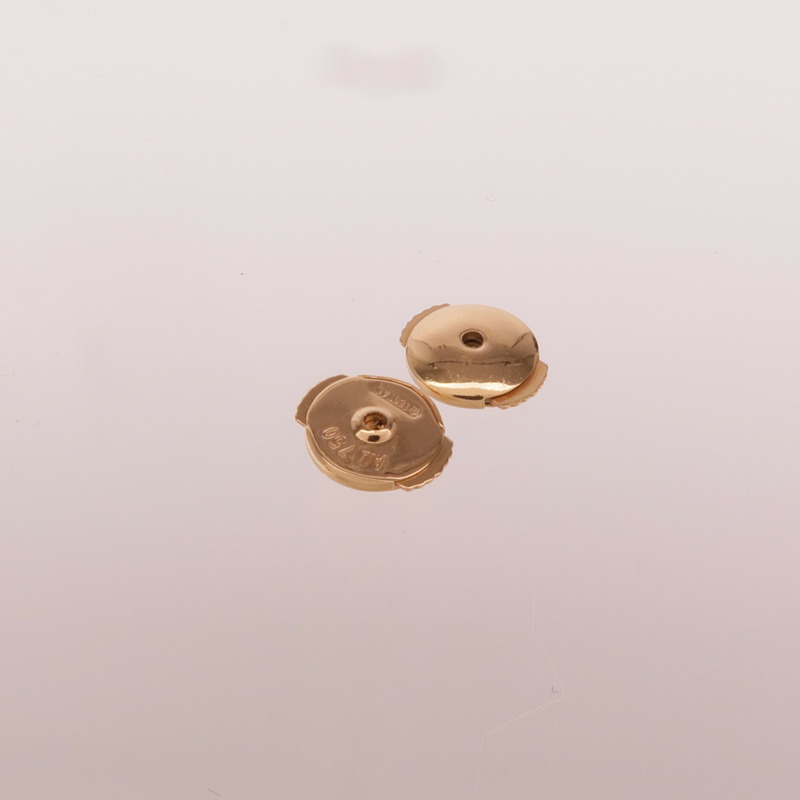LOUIS VUITTON 18K玫瑰金Empreinte Ear Studs耳環-4