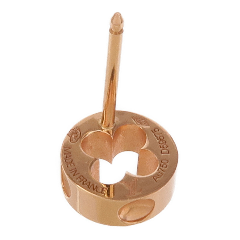 LOUIS VUITTON 18K玫瑰金Empreinte Ear Studs耳環-6